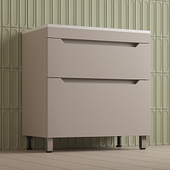 Style Line Тумба под раковину Остин 80 крем – фотография-4